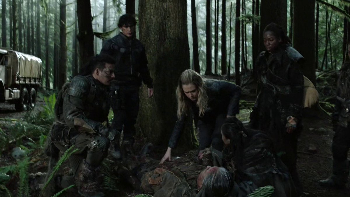 checks on the grounder to see if she can save him
