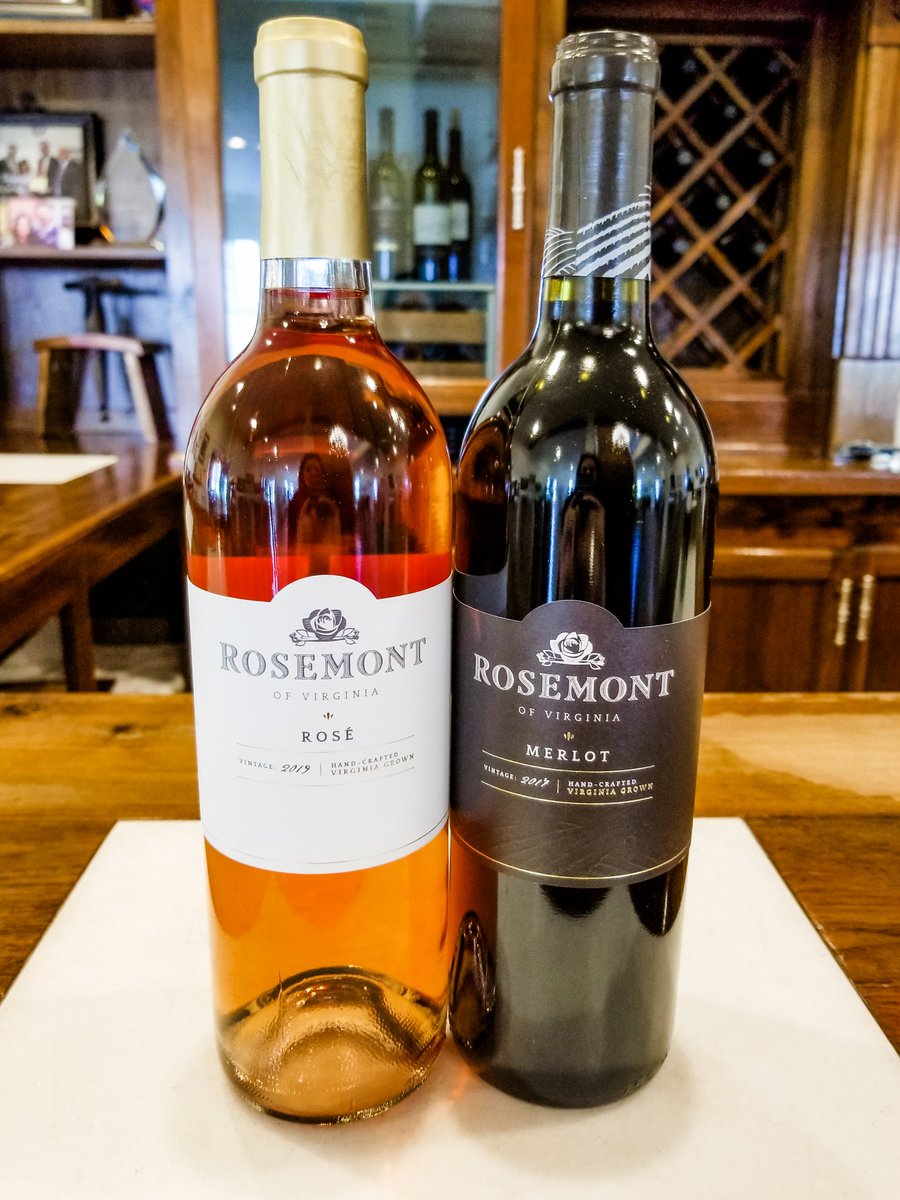 Looking forward to tonight's Winemaker Wednesday Virtual Tasting featuring Lucie Morton and our hardest working grapes - Chambourcin and Merlot!!  Join us LIVE in Facebook at 7:00 facebook.com/RosemontVineya…