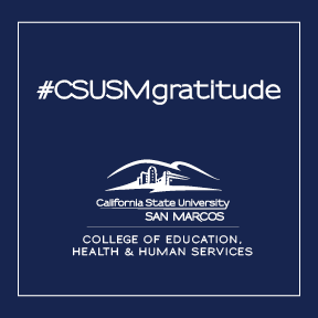 CEHHS_CSUSM's tweet photo. CEHHS loves #ExtendedLearning health and education partners like Gwen Hansen who shares #CSUSMgratitude for those working on the front lines! #csusmel #cehhs #son https://t.co/ZO5ut4XYv5