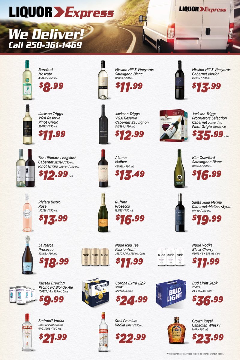 We are delivering throughout Greater Victoria. 
Call 250-361-1469 for more details.
All of our locations are open 9-11 every day, including Easter holidays. 
Please remember that physical distancing and washing your hands regularly will help keep us all safe and healthy.