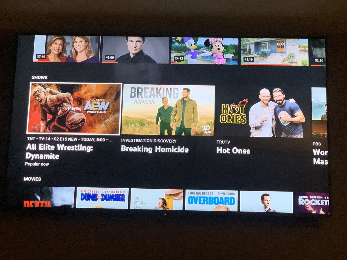 DerrickL's tweet photo. Popular on YouTube TV right now? Not mad about it. https://t.co/tD4Is182ZG