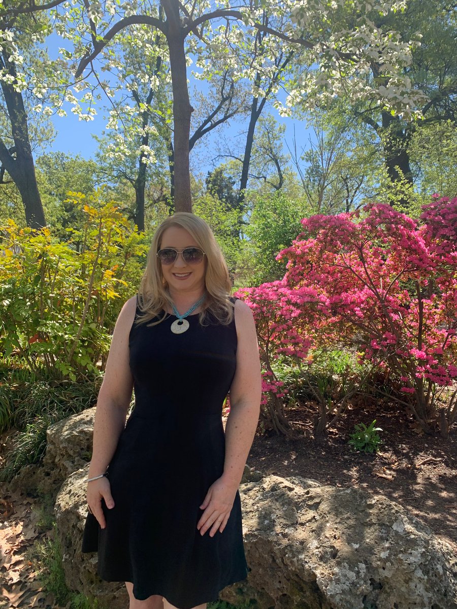 SusieQTravels's tweet photo. My daughter snapped this pic of me on a walk in the park before a lunch picnic today. No filter. Just me at 43. #JustAWalkInThePark #WoodwardPark #TulsaOklahoma #AzaleasInBloom #AlwaysRemindMeOfMyDad #HePassedInApril #Family #Blessed #Love 🌺 https://t.co/SUujNJvXzj