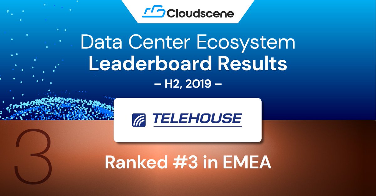 CloudsceneMedia's tweet photo. .@TelehouseEurope was ranked number three across EMEA in our H2, 2019 Data Center Ecosystem. See who else made the cut: https://t.co/EhYN2nfrg6 #cloudscene #sourcesellsearch #levelupyourprocurement https://t.co/pPXd5jglw3