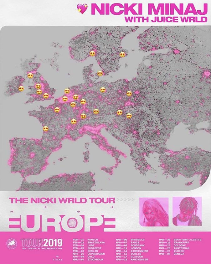 “Yeah I got the juice and I’m taking him on a tour” In the weeks following this track’s release, Nicki would have started the European Leg of her tour with Juice WRLD (RIP) for her fourth studio album Queen.