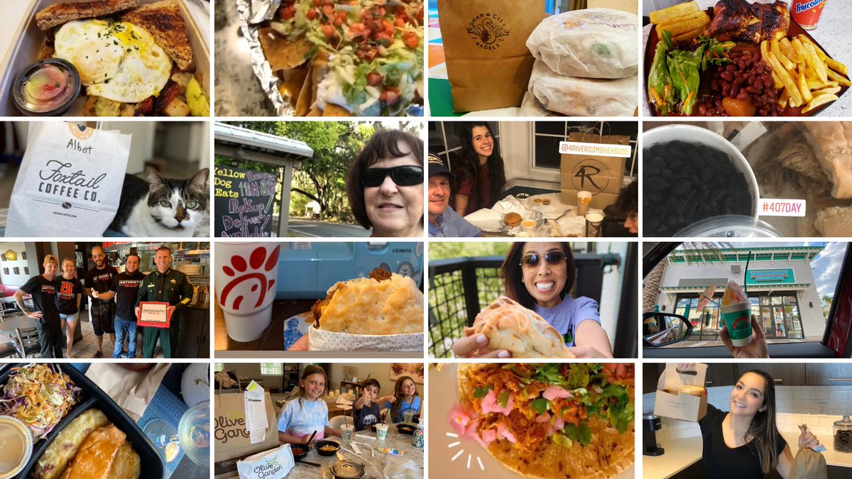 THANK YOU to all of our Orange County residents who participated in #407Day yesterday and supported our local restaurants. 🧡🍊🍕🍟🌭🍔🥙 #orlandotogo