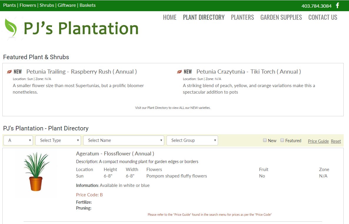Coming soon PJ's Plantation #plant directory #tees