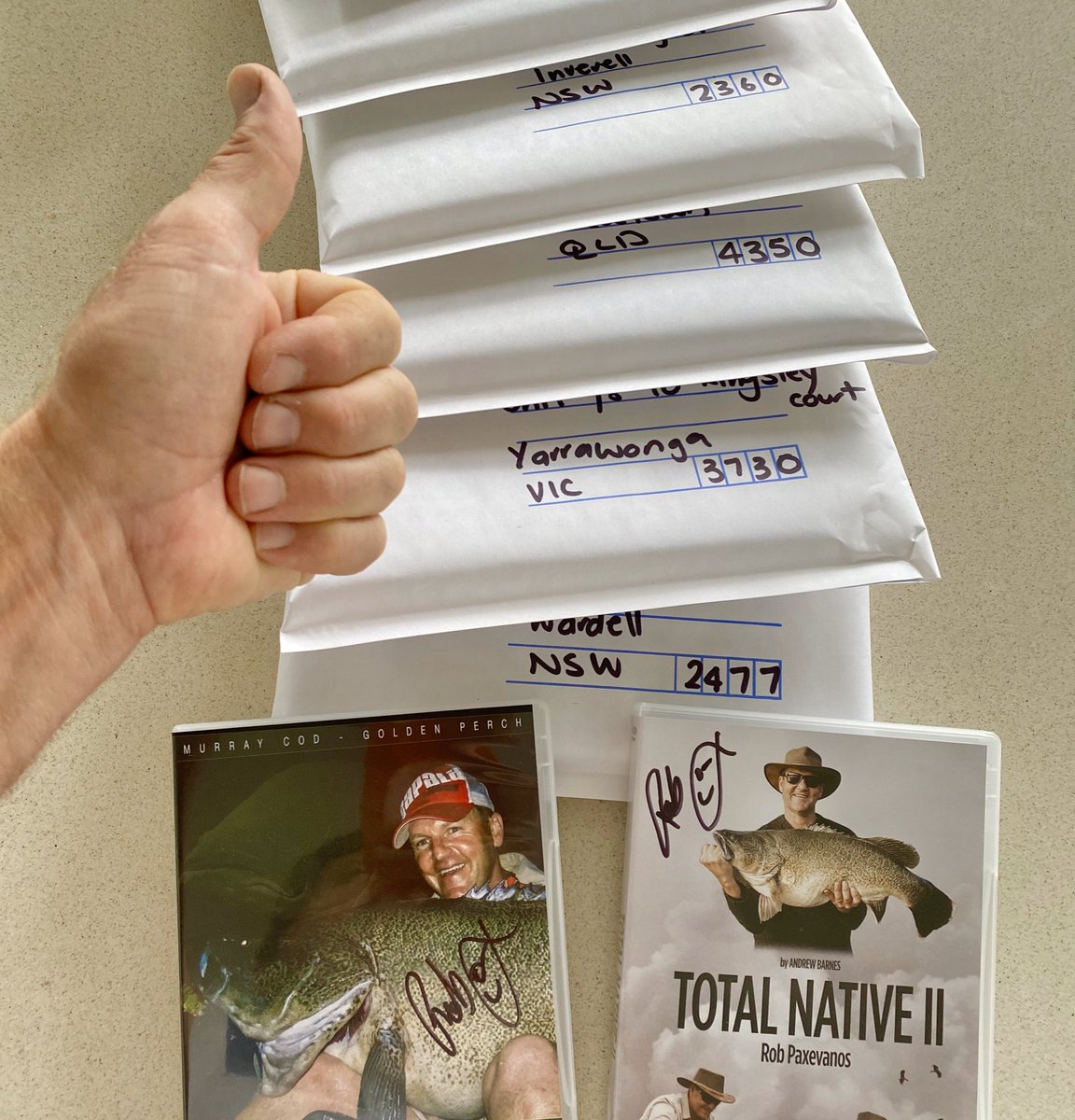 I’m on deck today and all dvd copies ordered are being signed. 
Thanks for your support and Happy Easter Viewing 
🐰🍿📺 🎣 🍻 

Find it on eBay here: 
DVD 2: 
ebay.com.au/itm/Rob-Paxeva…

DVD 1:
ebay.com.au/itm/Rob-Paxeva…