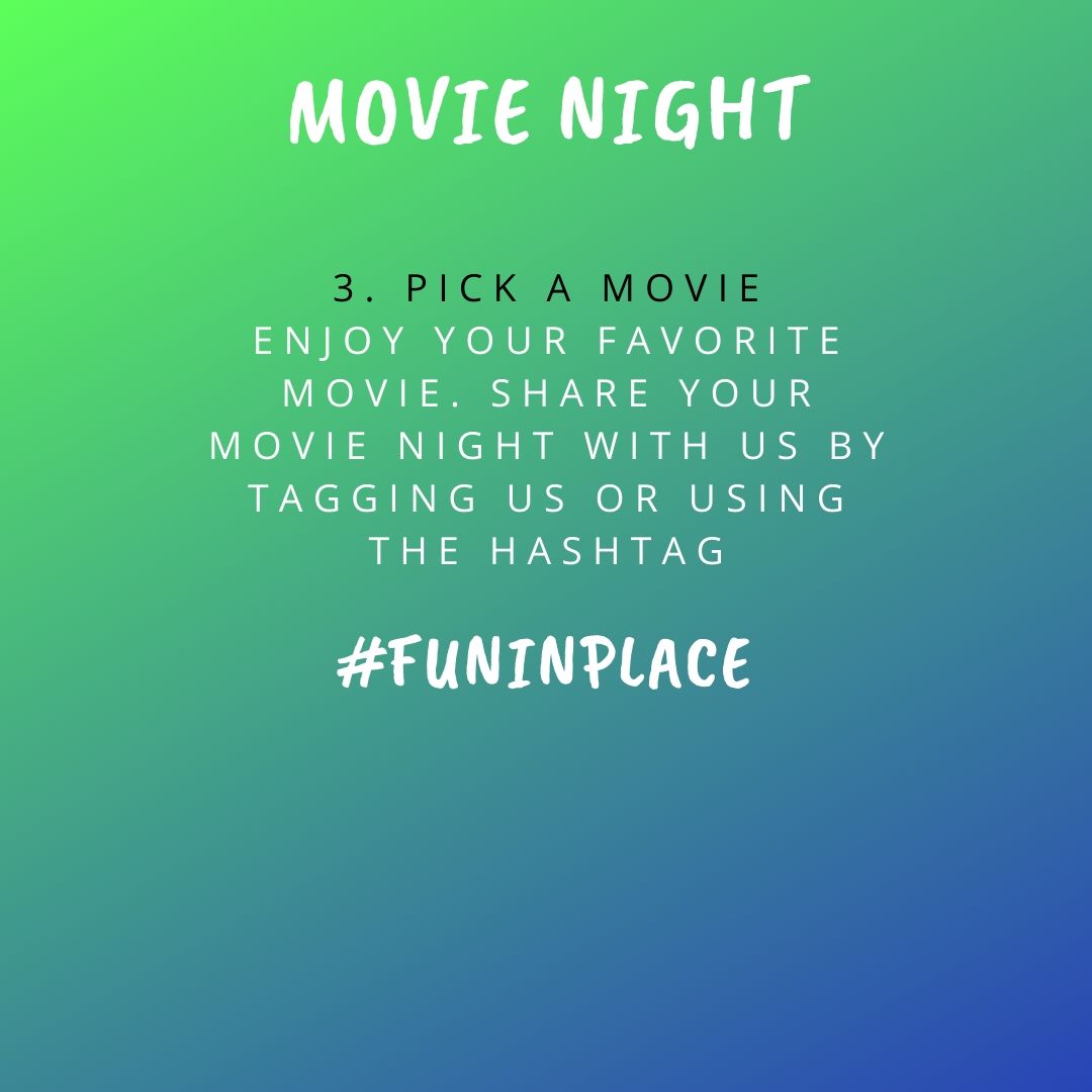 rleparks's tweet image. Want to mix things up at home? How about our movie night idea. Scroll through to get some ideas. Make sure to tag us or use our hashtag to let us know what you came up with #funinplace

#shelterinplace #homerecreation #movienight #homemovienight