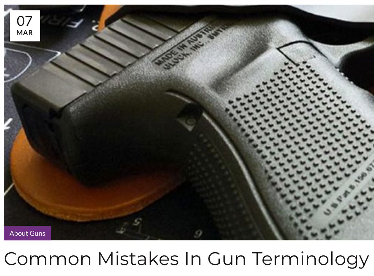 WellArmedWoman's tweet photo. Are you one of those people who hates it when someone says “clip” when they mean “magazine”?
This and other common gun terms explained.
Click the link to read the article: https://t.co/yeJbclLSwc
#gunterms #guninfo #gunlingo #womenandguns https://t.co/ZHGREdScMV