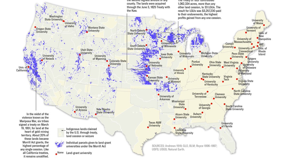 7/7 - We are incredibly proud to bring this investigation to you and hope to be a resource to tribal governments, reporters, researchers, policy makers, state agencies and universities hoping to engage with this story.  #landgrabu  https://www.hcn.org/landgrabu 