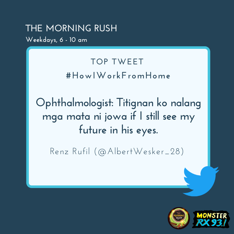 RX931's tweet photo. #HowIWorkFromHome from @AlbertWesker_28
#Quaran10 #TheMorningRush https://t.co/osSZCbmAyl