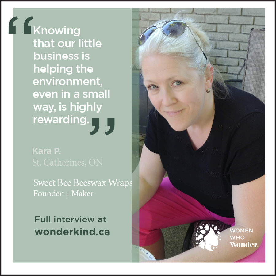 Meet two of our #WomenWhoWonder. #Canadian women with a passion for making products that will make a positive impact in your life and just make you feel good!  Read about Cela and Sweet Bee Food Wraps at wonderkind.ca  #Wonderkind