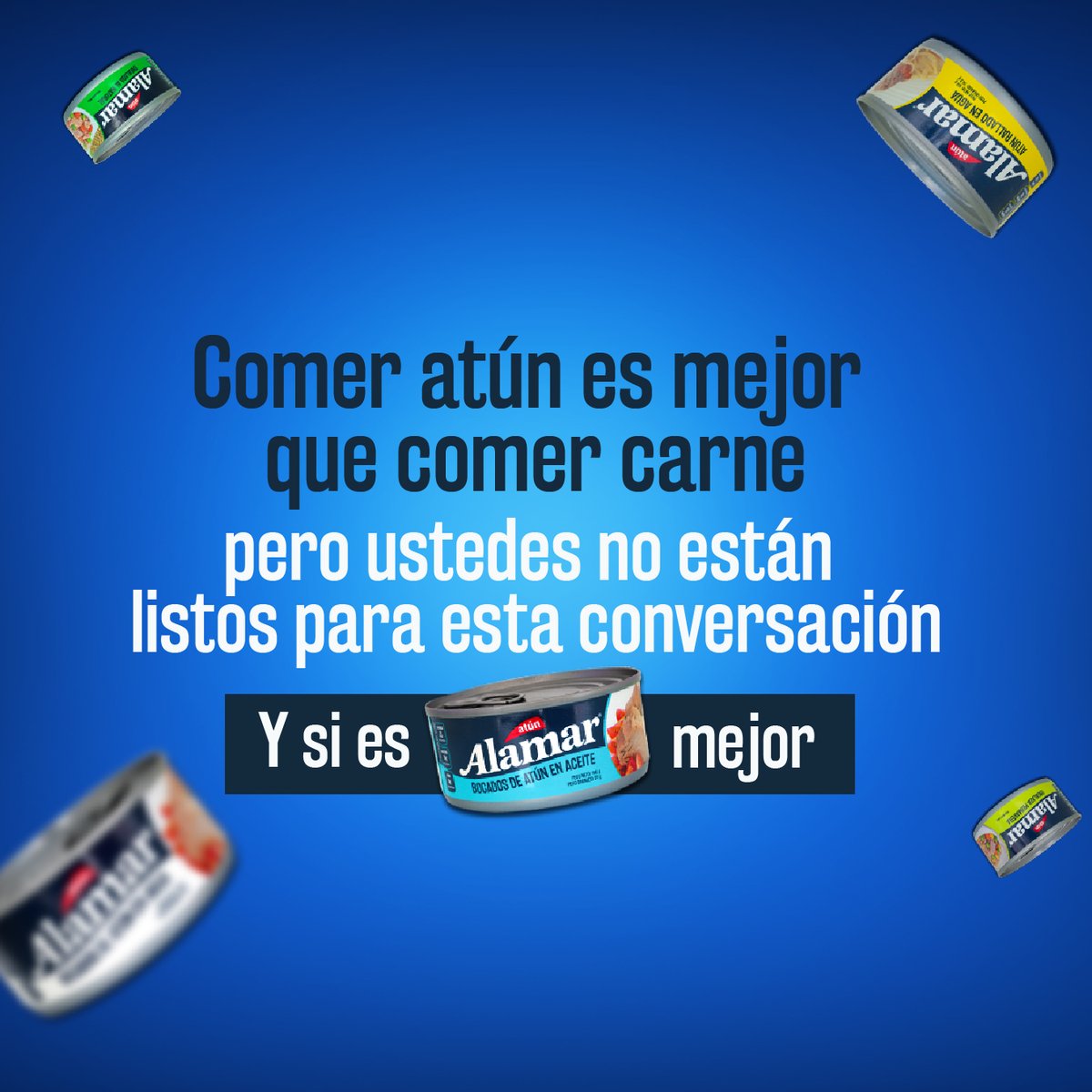 AlamarCol's tweet image. ¡Únete a la conversación! Porque definitivamente comer Atún Alamar es la mejor opción. Sobre todo si te enviamos gratis a cualquier ciudad de Colombia lo que pidas a través de nuestra página web alamar.com.co
