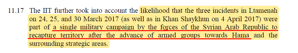 After a first look at the IIT (OPCW) report, I have to say that it looks like a rebranding of old evidence to construct a somehow halfway credible narrative. The opus revolves around the assertion that the SAA wanted to reclaim territories that it had lost to advancing HTS.