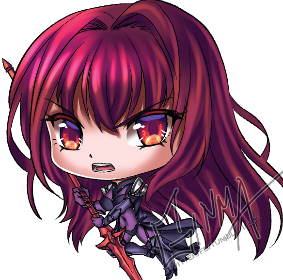 GinmaART's tweet photo. Scathatch final chibi art for the back side expression variant! Im way too obsessed with FGO XD #scathatch #fgoscathatch #fategrandorder https://t.co/ThFtinLgiD