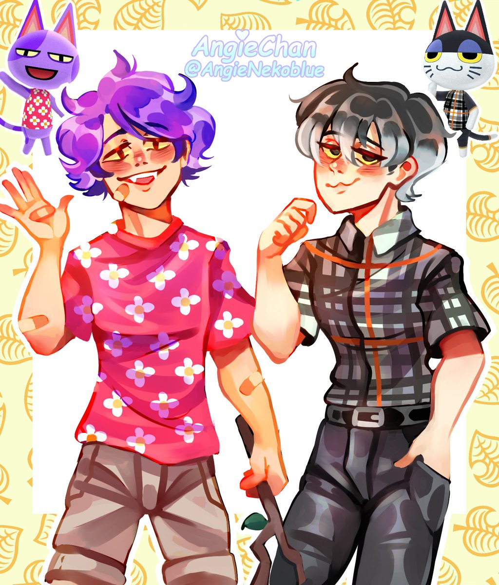 AngieNekoBlue1's tweet photo. Characters Animal crossing in its human version as not 💙✨, my favorites!  > // <💙✨

#AnimalCrossingNewHorizons
#AnimalCrossingPocketCamp #acnh #animalcrossingfanart #apollofanart #bobfanart https://t.co/rrfDk0RGOV