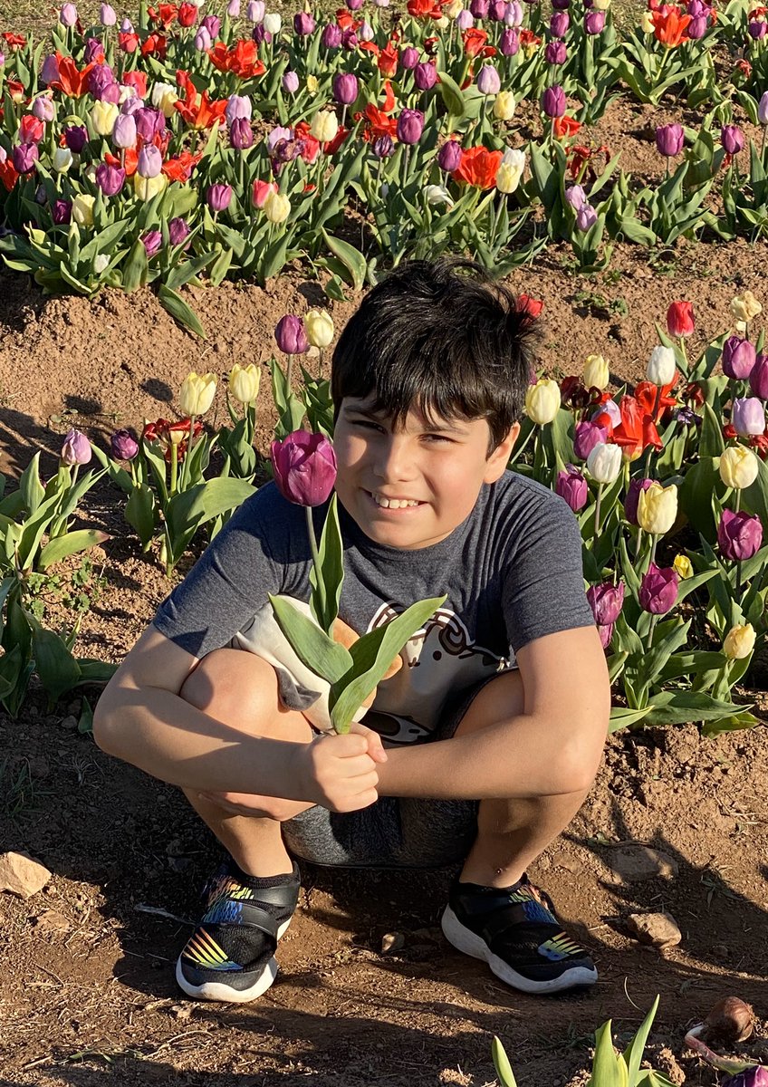 Nothing like a visit to the tulip fields to brighten our day! Locals - Check our Burnside Farms!