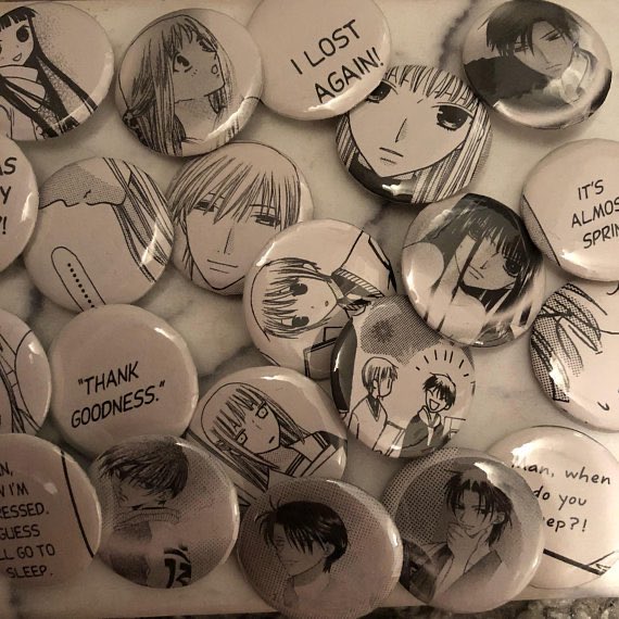 FLASH GIVEAWAY! ( no rt’s! ) I’m trying to spread some love for my fellow writers! Reply to this post with a fic rec or a screenshot of a positive comment you’ve left on a fic and you will be entered to win any THREE fruits basket pins available on my etsy. ends in 4 hours!