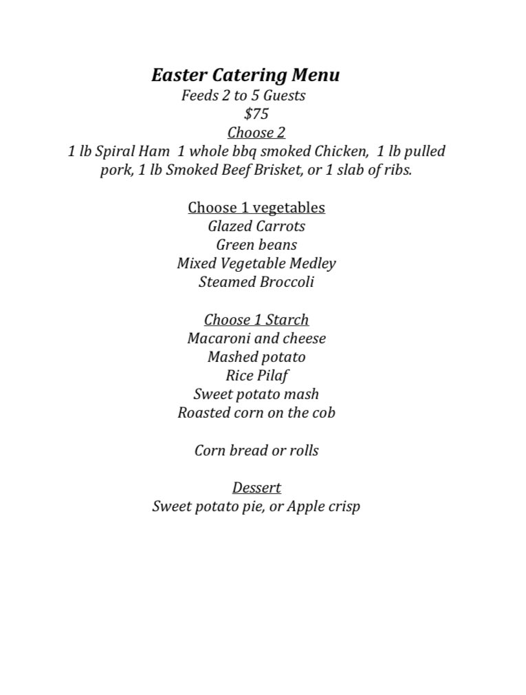 This Easter Sunday will be a Carolina Easter <a href="/BrotherlyGrub1/">Brotherly Grub</a> @Brotherlygrubcafe #RessurectionSunday #Easter2020 #Philly #Eastertakeout #Bbqphilly #Mtairy #chestnuthill #uptown