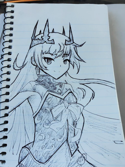 Work is draggingggggg, here's a doodle of ML Charlotte!
#E7 #epicseven 