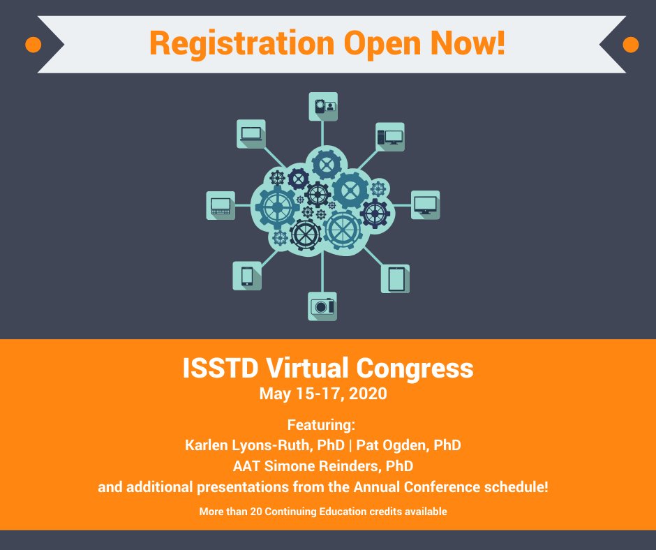 We had to cancel the  @ISSTD Annual Conference due to  #COVID19. But we are thrilled to announce our first ever Virtual Congress from May 15 - 17. Information below or at:  https://www.isst-d.org/training-and-conferences/upcoming-conferences/2020-virtual-congress/