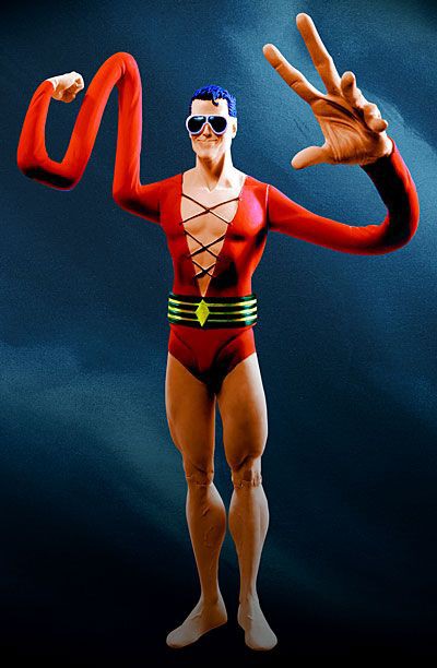 Plastic Man, Elongated Man and Mr. FantasticPlastic Man seniors both of them with 20 years but EM and Reed share very similar character traits, their intellect and their abilities and EM came out a year before Reed.