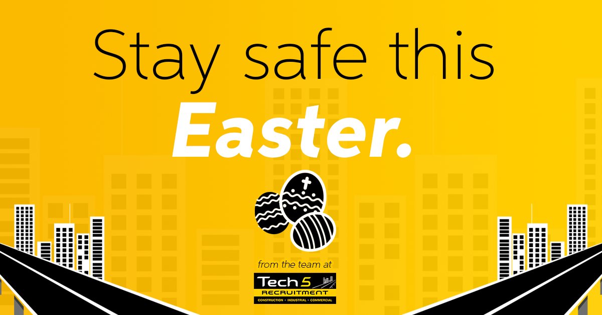 Tech5NZ's tweet image. We know that this Easter is a very different one, but we encourage you all to stay safe and spend some good time with your loved ones.

Wishing you the best this Easter, enjoy the festivities within your bubble and we&apos;ll see you soon, from all of us at Tech 5 Recruitment.