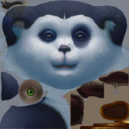 another light blue tint skin for female pandaren with the new face option as well