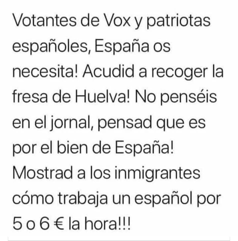 Mensaje a todos los votantes de #VOX, muy importante
#VOX #VoxExtremaNecesidad #Voxmitivo #teamfacha