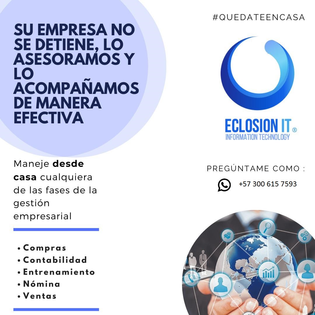 eclosion_it's tweet photo. Apoyamos con nuestra solución #QuedateEnCasa https://t.co/MLDAnl5XcI