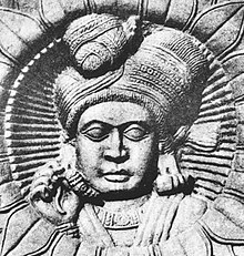 Pushyamitra Sunga ( 185-149 BCE)He was the general of previous Mauryan emperor.Was able to beat back the incursion of Indo-Greek kings who had come as far as Saketa and had probably besieged Pataliputra.Image of a man, Sunga period, Bharhut