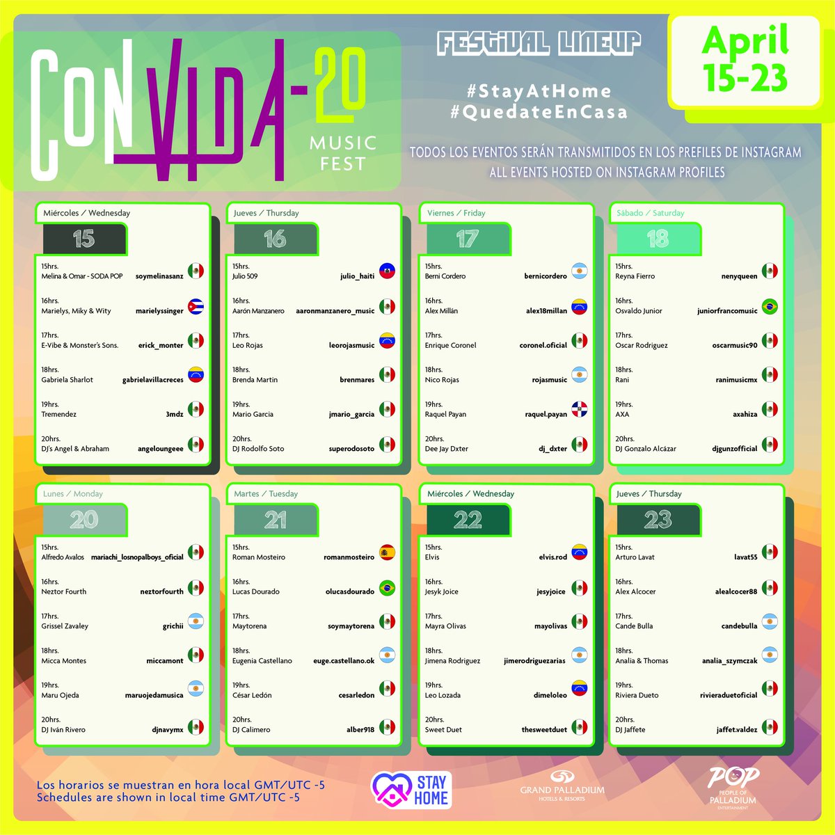 RICARDOCANALESH's tweet photo. This initiative was created to try to send all of you the talent of these artists to spend these days of quarantine at home in the best possible way.

I would like to thank all the singers, musicians and djs that will participate in this CONVIDA-20 music festival. https://t.co/kXFJu9X1cS