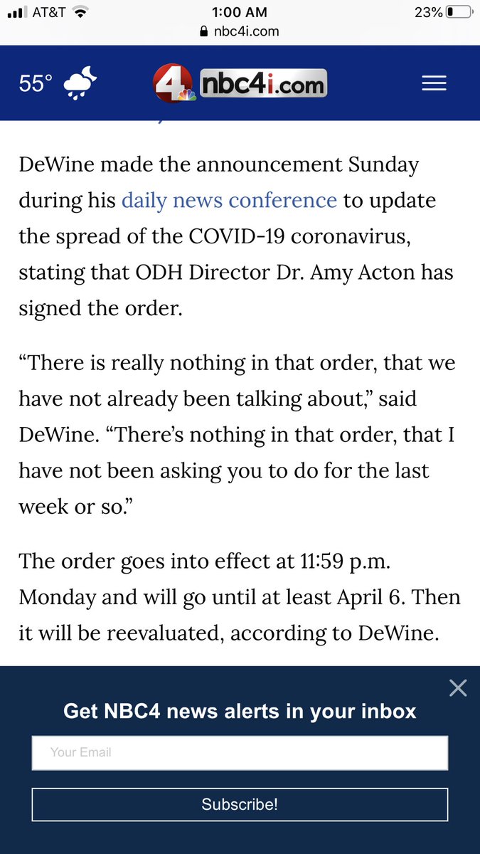 3/ Only Ohio didn’t *actually* issue a lockdown order until Monday, March 23. Yes, lockdowns are such magic that they can PREVENT (theoretical) peaks that occurred before they were issued...