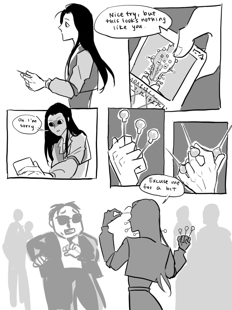 Saw a post about illumi king of body horror and being gross for no reason so I bid you goodnight with this quick comic
#hxh #hunterxhunter #illumi #hisoka #hisoillu