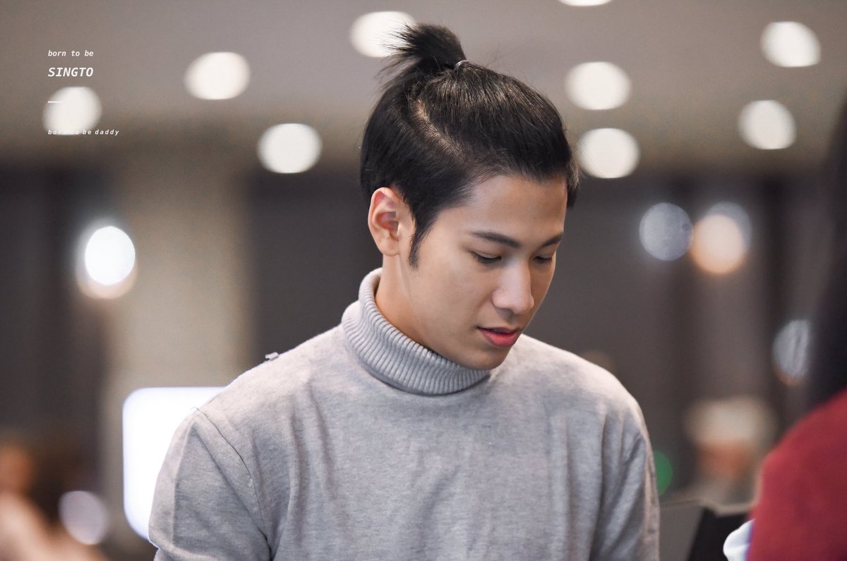 No one asked but Here's the compilation of man bun Singto:  #SingtoPrachaya