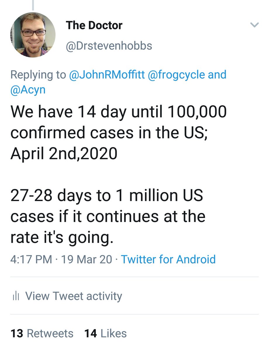 A few of you have asked for my projection(s). Look at the dates and the statements. We are right where I calculated on March 19th.As always, this isn't to scare. It's to let you know that we have the ability to see what can happen so we can plan ahead. #PlanningPreventsPanic