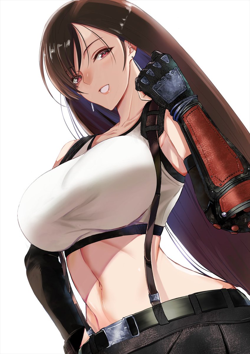 ティファ・ロックハート 「FF7リメイク発売ということで、ティファさん描きました。
#FF7 」|カワバタヨシヒロのイラスト