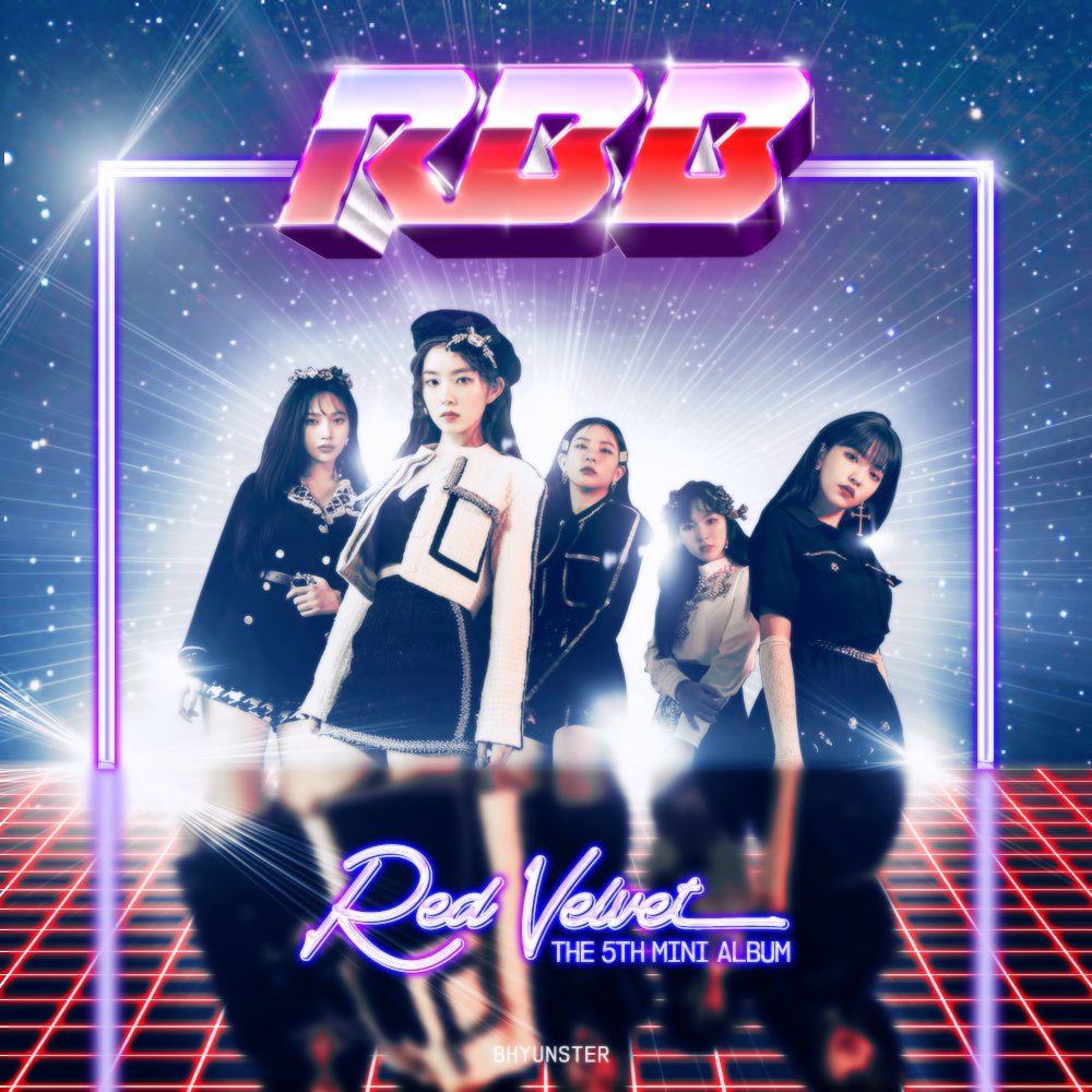 Red Velvet’s albums recreated in different design styles — A THREAD(ft. pixel art, 80s retro, synthwave, and more)