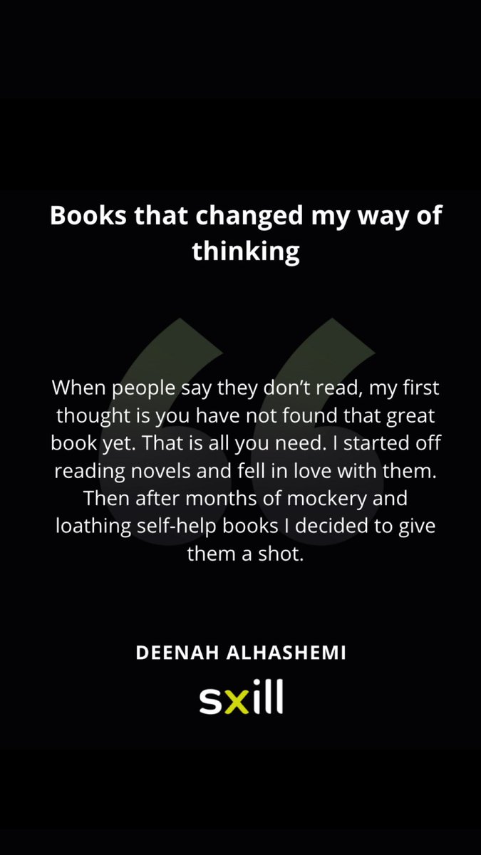 sxilllab's tweet photo. Books that changed my way of thinking - By Deenah Al Hashemi (@DeenahAlhashemi) 📚💡 Read more on: https://t.co/OxgAhY0hcZ https://t.co/tQNlKS6INR