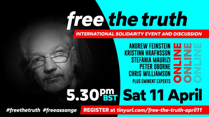TrulyProgressiv's tweet photo. @_taylorhudak Everyone PLS #TalkItUP About Assange And encourage others TO WATCH AND Participate, Esp DOUBTERS
Julian's Predicament, Threats, Attacks & Suffering
Under @realDonaldTrump's Admin &
By INACTION of #Soon2Be #Fmr_AG_BARR & Amer Justice Sys.
@TheJusticeDept @CIA @CivilRights @FBI https://t.co/rsrPJB2MOJ