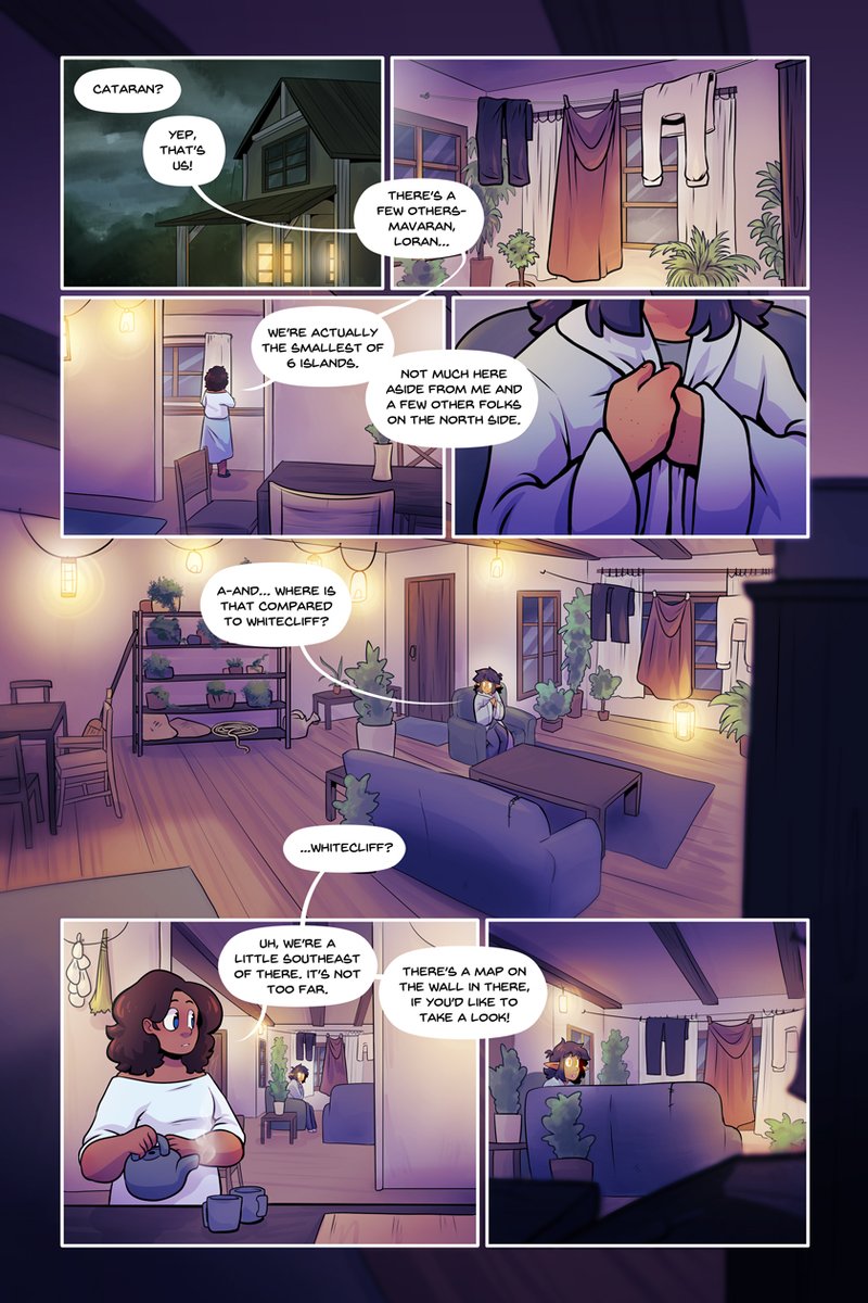 Let's do this!  #MeetTheWebcomicMy comic is Castoff- the story of Vector, a shy, magical shut-in with glowing eyes who get mistakenly kidnapped by the bounty hunter Arianna, and has to venture across the world to make it back home!  https://castoff-comic.com/ 