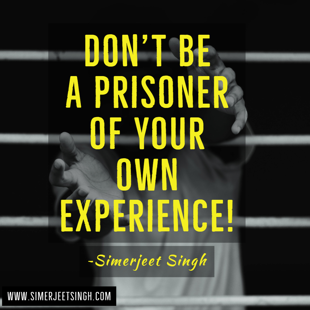 SimerjeetSingh's tweet photo. Don't be a prisoner of your own experience!
-Simerjeet Singh
https://t.co/yeeROPeTWk
#QuotesThatInspire #Simerjeetsinghquotes #quotestoliveby #quotesoflife #inspirationalquotes #inspirationalvideo #inspiration_video #Simerjeetsingh #Quoteoftheday https://t.co/tFq6M4Ehhp