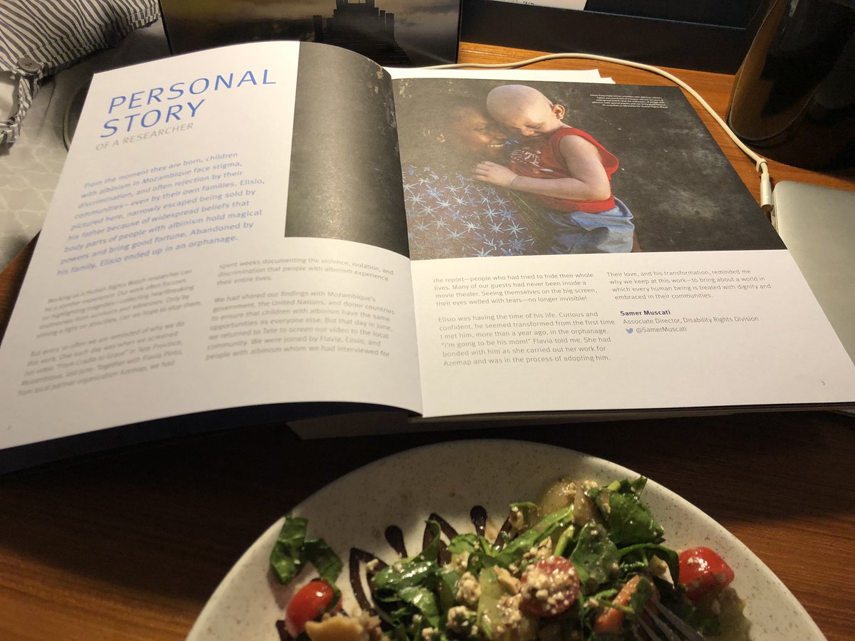 Finally sitting down to dinner and while there were many reasons to cry today, this brought tears of joy, love and pride to my eyes. The incredible work @SamerMuscati featured in the @hrw annual report - check it out! https://t.co/aR3KaWHsJg @HRWcanada https://t.co/6cZAkOP8Lo