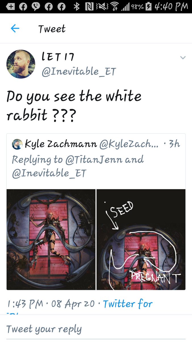  @ladygaga ...I'll just leave these pics here and ask if you see the white rabbit?