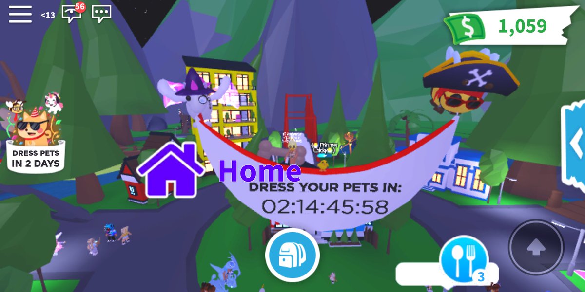 Hey <a href="/PlayAdoptMe/">Adopt Me!</a> can my chick help hold up the sign? XD