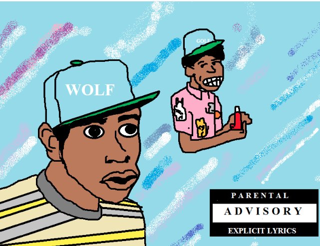 Tyler the Creator - Wolf  @tylerthecreator  #AlbumsInMSPaint