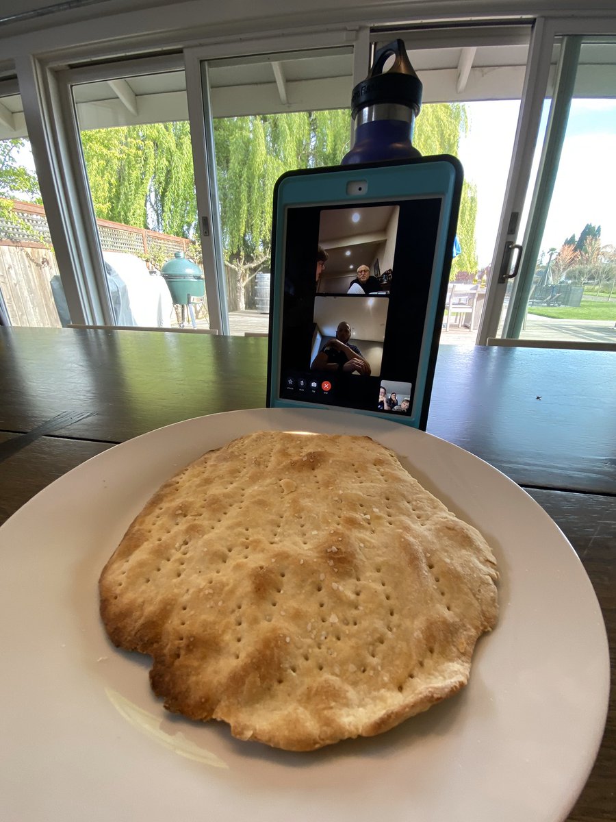 boo's tweet photo. Got through day 23/48 of #ShelterInPlace and celebrated #VirtualPassover - thanks to Mimi and Popi and @mjweitzman @LaurenWeitzman for making it happen ❤️🙏🏼#Passover2020 https://t.co/Y23HFmooAS