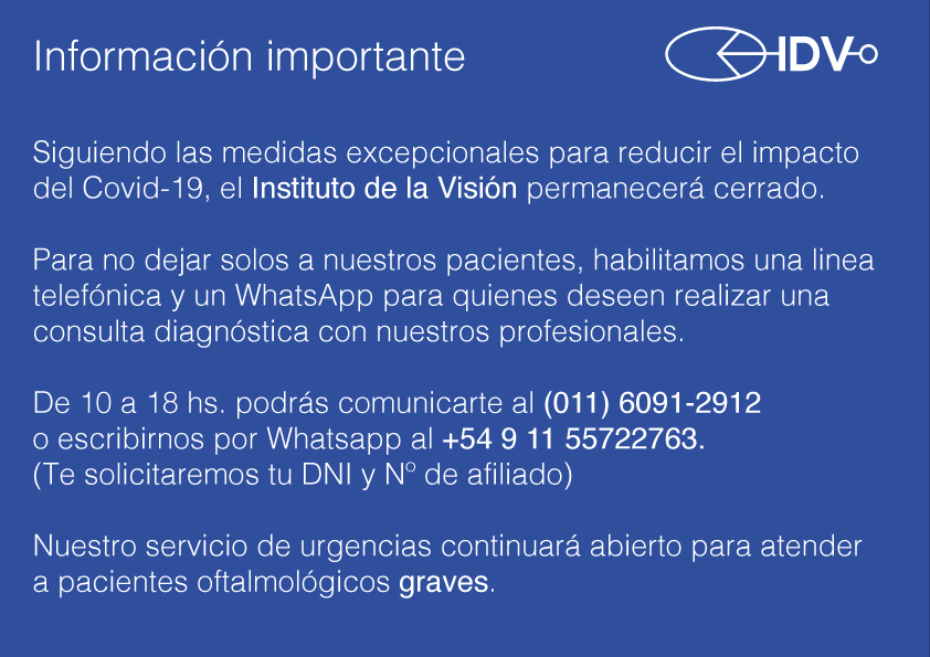 InstVisionBsAs's tweet photo. Información importante para los pacientes del @InstVisionBsAs https://t.co/NXaV1jxz3z