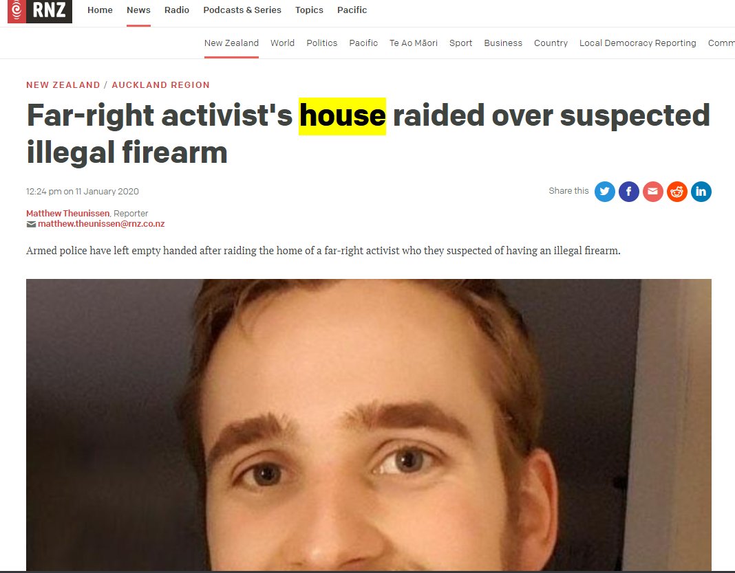 Unfortunately the  @radionz article on de Boer's police raid took his versions of events at face value, and the inaccuracies in the article are all supplied by de Boer himself. Journalists need to learn that the alt-right will lie at every given opportunity. That's how they work.