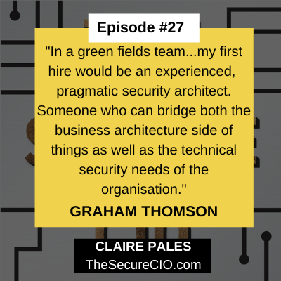 clpales's tweet photo. This week on #TheSecureCIO Podcast my guest is Graham Thomson, specialist #cybersec and #informationrisk consultant. We discuss selecting the right candidate for your org, and techniques and strategies to retain long-term employees. Full ep here: https://t.co/BMen1fUwV6 https://t.co/sPhGq2nGxb